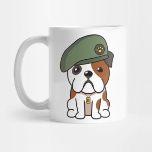 Green Beret English Bulldog Mug